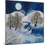 Snowy Silence, 2021 (Acrylics on Canvas)-Lisa Graa Jensen-Mounted Giclee Print