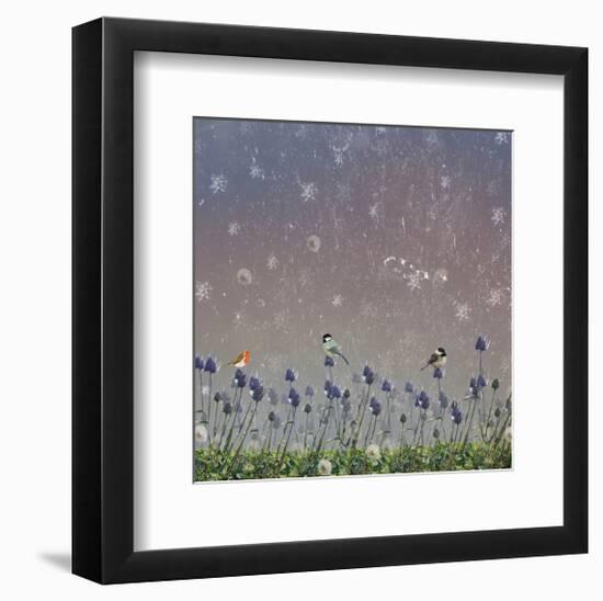 Snowy sky 3-Claire Westwood-Framed Art Print