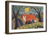 Snowy Spring Fox-K.C. Grapes-Framed Giclee Print