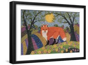 Snowy Spring Fox-K.C. Grapes-Framed Giclee Print