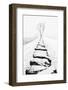 Snowy Stone Wall-null-Framed Photographic Print