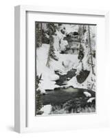 Snowy Stream in Yellowstone National Park, UNESCO World Heritage Site, Wyoming, United States of Am-Kimberly Walker-Framed Photographic Print