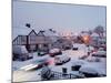 Snowy Street Scene, Surrey, Greater London, England, United Kingdom, Europe-Charles Bowman-Mounted Photographic Print