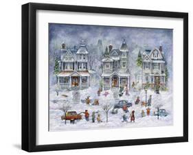 Snowy Streets-Bill Bell-Framed Giclee Print