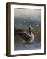 Snowy Swim-Jai Johnson-Framed Giclee Print