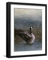 Snowy Swim-Jai Johnson-Framed Giclee Print