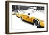 Snowy Taxis-Philippe Hugonnard-Framed Premium Giclee Print