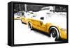 Snowy Taxis-Philippe Hugonnard-Framed Stretched Canvas
