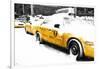 Snowy Taxis-Philippe Hugonnard-Framed Giclee Print