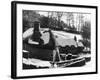 Snowy Thatched Cottages-null-Framed Photographic Print