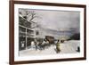 Snowy Turnpike, 1795-Carl Rakeman-Framed Giclee Print