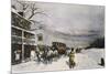 Snowy Turnpike, 1795-Carl Rakeman-Mounted Giclee Print