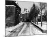 Snowy Victorian Houses-null-Mounted Photographic Print