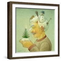 Snowy Winter, 2006-Kestutis Kasparavicius-Framed Giclee Print