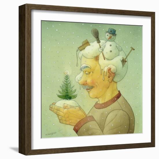 Snowy Winter, 2006-Kestutis Kasparavicius-Framed Giclee Print