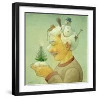 Snowy Winter, 2006-Kestutis Kasparavicius-Framed Giclee Print