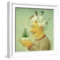 Snowy Winter, 2006-Kestutis Kasparavicius-Framed Giclee Print