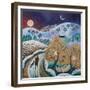 Snowy Winter Walk, 2017-Lisa Graa Jensen-Framed Giclee Print