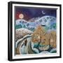 Snowy Winter Walk, 2017-Lisa Graa Jensen-Framed Giclee Print