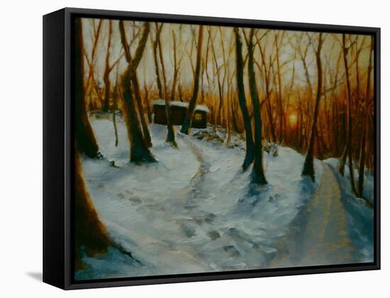 Snowy Woods 2002-Lee Campbell-Framed Stretched Canvas