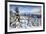 Snowy Woods and Mountain Huts Framed by the Winter Sunset, Bettmeralp, District of Raron-Roberto Moiola-Framed Photographic Print