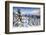 Snowy Woods and Mountain Huts Framed by the Winter Sunset, Bettmeralp, District of Raron-Roberto Moiola-Framed Photographic Print