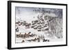 Snowy Woods Frame the Typical Alpine Village and Ski Resort, Bettmeralp, District of Raron-Roberto Moiola-Framed Photographic Print