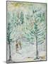 Snowy Woods-Ikahl Beckford-Mounted Giclee Print