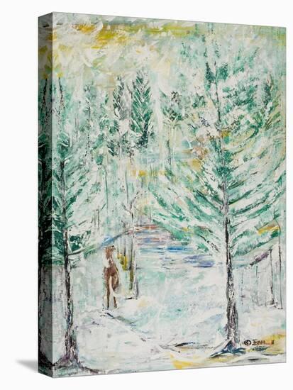Snowy Woods-Ikahl Beckford-Stretched Canvas