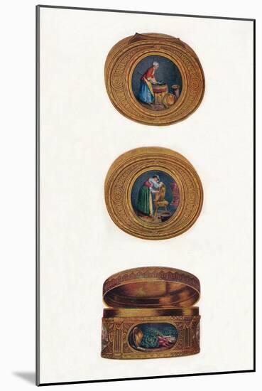 'Snuff-Box', c1740, (1918)-Jean-Simeon Chardin-Mounted Giclee Print