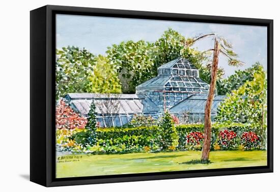 Snug Harbor Greenhouse-Anthony Butera-Framed Stretched Canvas