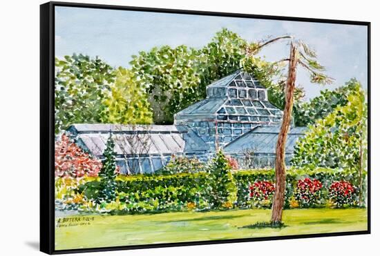 Snug Harbor Greenhouse-Anthony Butera-Framed Stretched Canvas