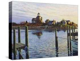 Snug Harbor Light-Bruce Dumas-Stretched Canvas