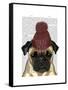 Snug Pug-Fab Funky-Framed Stretched Canvas