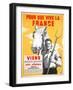 So France Can Live, Spend a Few Weeks Working in the Fields, 1940-1944-null-Framed Giclee Print