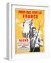 So France Can Live, Spend a Few Weeks Working in the Fields, 1940-1944-null-Framed Giclee Print