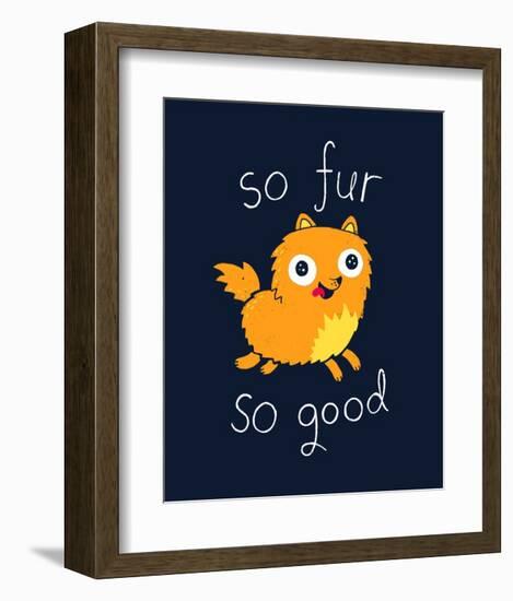 So Fur So Good-Michael Buxton-Framed Art Print