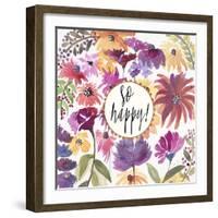 So Happy!-Lora Gold-Framed Art Print