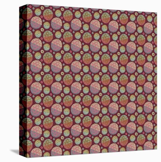 So Hexy Playground Pattern-Christine O’Brien-Stretched Canvas