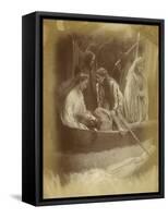 "So like a shatter'd Column lay the King"-Julia Margaret Cameron-Framed Stretched Canvas