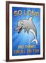 So Long And Thanks For All The Fish-null-Framed Art Print