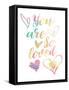 So Loved-Jace Grey-Framed Stretched Canvas