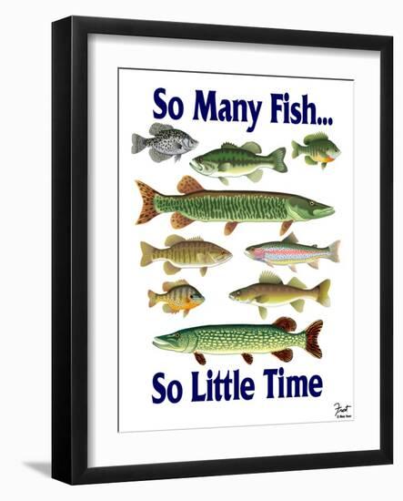 So Many Fish So Little Time-Mark Frost-Framed Giclee Print