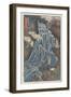 So Men (Wheat Noodle) Waterfall, 1844-1848-Keisai Eisen-Framed Giclee Print