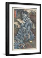 So Men (Wheat Noodle) Waterfall, 1844-1848-Keisai Eisen-Framed Giclee Print