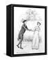So Much Love and Eloquence', Illustration from 'Pride and Prejudice' by Jane Austen, Edition…-Hugh Thomson-Framed Stretched Canvas