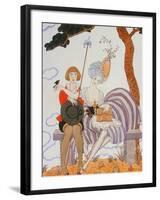 So Much or the Bird Is Quickly Tamed; Tant Mieux Ou L'Oiseau Vite Apprivoise-Georges Barbier-Framed Giclee Print