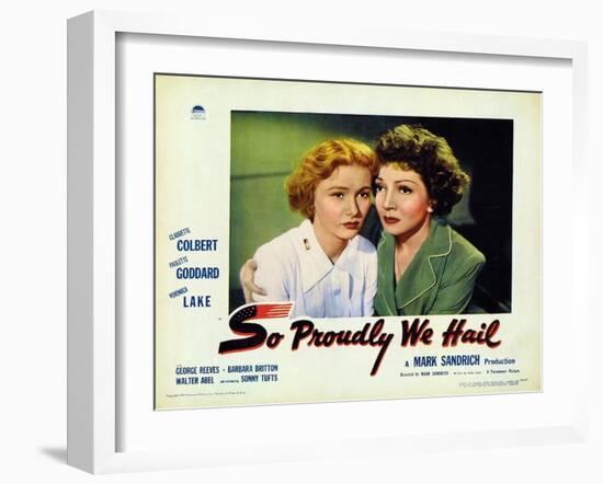 So Proudly We Hail, 1943-null-Framed Art Print