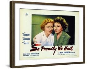 So Proudly We Hail, 1943-null-Framed Art Print