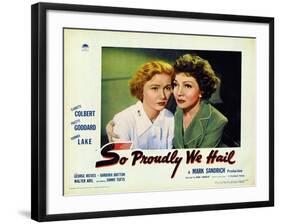 So Proudly We Hail, 1943-null-Framed Art Print